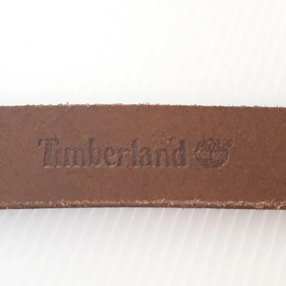 Timberland Dark Khaki 30mm Wrap Keeper Belt XL Minimalist Neutral Office